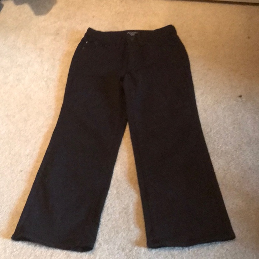 Athleta petite black boot cut jeans